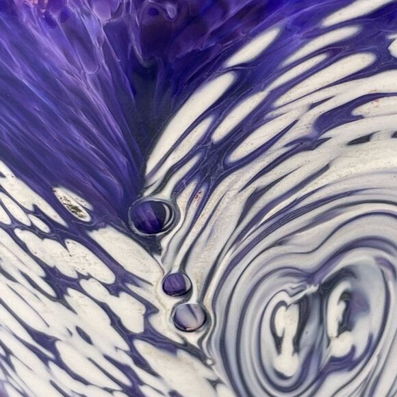 George Averbeck Art Glass Vase Signed 2008 Fire on the Mountain Studios - Picture 4 of 15